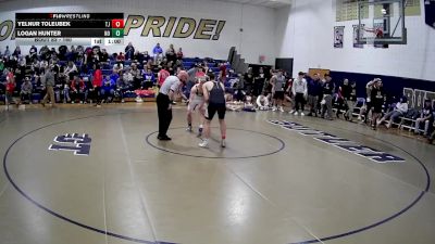 160 lbs Quarterfinal - Yelnur Toleubek, Thomas Jefferson vs Logan Hunter, Norwin