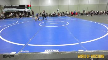 40 lbs Quarterfinal - Kameron Martinez, Mile High Mafia 9U vs Wyatt Prichard, Roundtree 9U