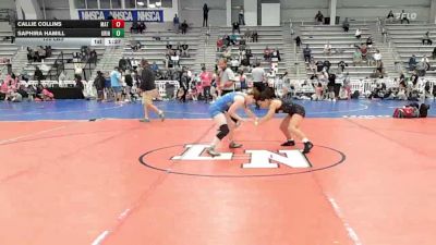 120 lbs Rr Rnd 2 - Callie Collins, Mat Cats - HSG vs Saphira Hamill, Grindstone Wrestling Club - HSG