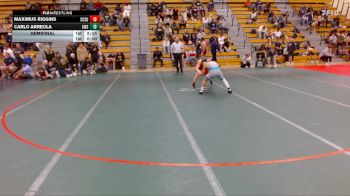 125 lbs Semifinal - Maximus Riggins, Saint Cloud State vs Carlo Arreola, Southwest State