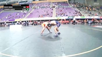 125 lbs Quarters & 1st Wb (16 Team) - Connor Hueck, St. Thomas University vs Isaac Gibbs, Doane University