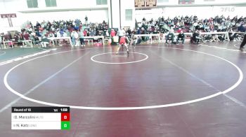 113 lbs Round Of 16 - Derek Marcolini, Milford vs Nate Katz, Longmeadow