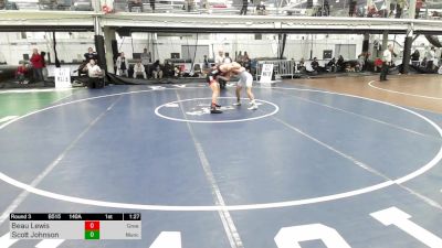 140A lbs Rr Rnd 3 - Beau Lewis, Great Bridge High School vs Scott Johnson, Muncy