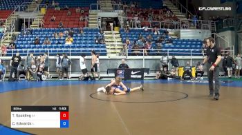 88 lbs Cons 16 #1 - Tanner Spalding, Georgia vs Caden Edwards, Illinois