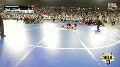 B3A-157 lbs Quarterfinal - Elijah Peterson, Anadarko vs Andrew Young, Blackwell