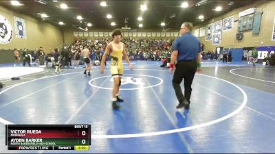 138 lbs Champ. Round 1 - Victor Rueda, Peninsula vs Ayden Barker, North Bakersfield High School