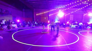 43 lbs Round Of 16 - Elijah Quezada, NM Gold vs Carson Dick, Team Grand Valley Elite