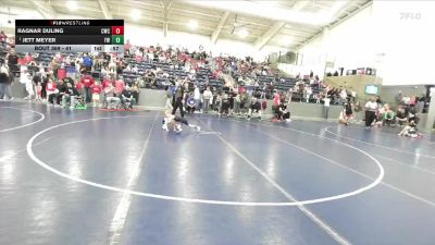 41 lbs 5th Place Match - Jett Meyer, Fremont Wrestling vs Ragnar Duling, Charger Wrestling Club
