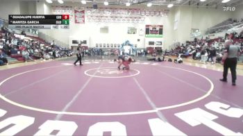 235 lbs 1st Place Match - Guadalupe Huerta, Canyon Ridge vs Maritza Garcia, Caldwell