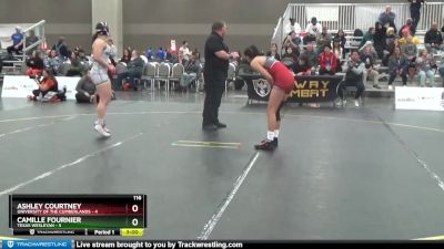 116 lbs Round 1 (16 Team) - Camille Fournier, Texas Wesleyan vs Ashley Courtney, University Of The Cumberlands