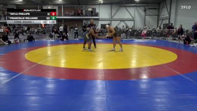 207 lbs Cons. Round 1 - Francelle Williams, Lakeland University vs Tayla Phillips, Eureka