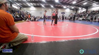 76 lbs 3rd Place - Coleman Shouse, Cowboy Wrestling Club vs Jett Manning, Barnsdall Youth Wrestling