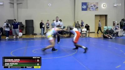 184 lbs Cons. Round 5 - Zahquel Davis, Brewton-Parker (GA) vs Zaid Marjan, Unattached