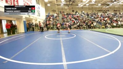 Boys 215 lbs Quarterfinal - Bates Ollin, San Lorenzo Valley Boys vs Andrew Jarrett, Burlingame&nbsp;Boys