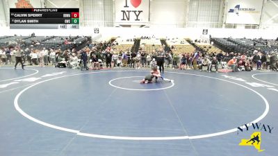 99 lbs Cons. Round 5 - Calvin Sperry, Black Belt Wrestling Academy vs Dylan Smith, Gouverneur Wrestling Club