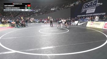 6A Boys 190 lbs Champ. Round 1 - Jack Bennett, Forest Grove Boys vs Corbyn Schumack, South Medford Boys