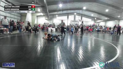 80 lbs Consi Of 8 #2 - Hayden Williams, Locust Grove Youth Wrestling vs Lloyd Gregston, Bartlesville Wrestling Club