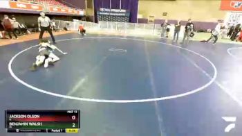 106 lbs Cons. Round 5 - Jackson Olson, IL vs Benjamin Walsh, IA