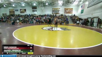 113 lbs Round 1 - Erick Camacho, Moses Lake Wrestling Club vs Maxwell Hendricks, Snoqualmie Valley Wrestling Club