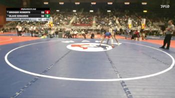 4A-157 lbs Champ. Round 1 - Blake Edwards, Thunder Basin vs Bridger Roberts, Evanston