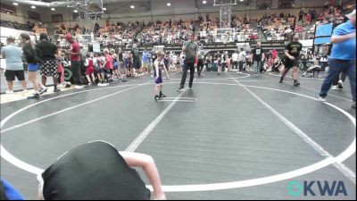 37-40 lbs Quarterfinal - Lochlan Dixon, Noble Takedown Club vs Wenston Quillin, Chickasha Youth Wrestling