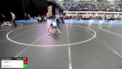 5th - 6th grade - 86 Cons. Round 2 - Lincoln Miller, Ubasa Wrestling Academy vs Silas Durick, Powerhouse Wrestling Club