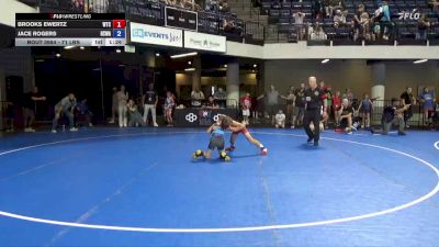 71 lbs Quarters - Brooks Ewertz, WTC vs Jace Rogers, Hit Squad Wrestling Academy
