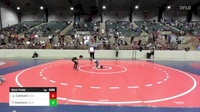 64 lbs Semifinal - Jalen Caldwell, Rockmart Takedown Club vs Talmadge Dawkins, Roundtree Wrestling Academy