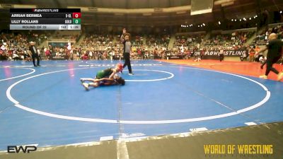 78 lbs Round Of 32 - Arriah Bermea, X-Clusive Wrestling Club vs Lilly Rollans, GOLDRUSH Academy
