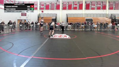 113 lbs Consi Of 8 #1 - Izaiah Brown, Framingham vs Max Haehn, Cambridge
