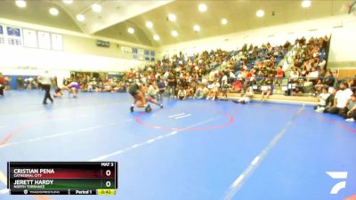 157 lbs Cons. Round 3 - Cristian Pena, Cathedral City vs Jerett Hardy, North Torrance