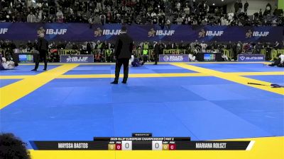 Mariana Rolszt vs Mayssa Bastos 2026 European Jiu-Jitsu IBJJF Championship