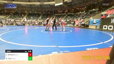 120 lbs Semifinal - Carter Williams, Nebraska Boyz vs Artasam Feizi, Bay Area Dragons