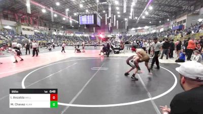 95 lbs Consi Of 8 #2 - Izekiel Anzaldo, Wellington Eagles vs Mesias Chavez, Alameda Pirates