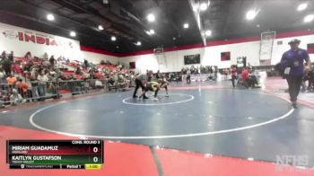 125 lbs Cons. Round 3 - Kaitlyn Gustafson, Yucca Valley vs Miriam Guadamuz, Highland