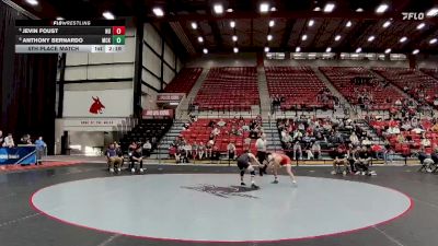 133 lbs 5th Place Match - Anthony Bernardo, McKendree vs Jevin Foust, Newman