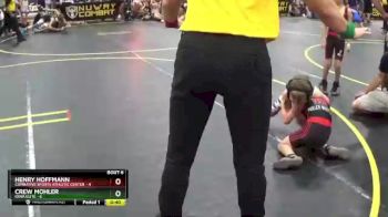 46 lbs Round 2 (6 Team) - Henry Hoffmann, Combative Sports Athletic Center vs Crew Mohler, Iowa Elite
