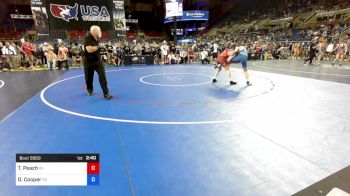 132 lbs Cons 32 #1 - Tyson Peach, Wisconsin vs Dillon Cooper, Kansas