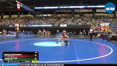 184 lbs Cons. Round 1 - Owen Butler, Indianapolis vs Bryce Fitzpatrick, St. Cloud State