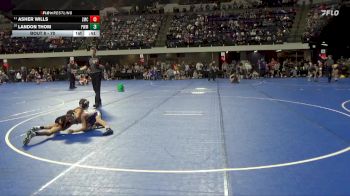 70 lbs Champ. Round 1 - Asher Wills, Zumbrota Mazeppa Cougars vs Landon Thom, Pursuit Wrestling Minnesota