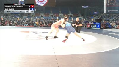 115 lbs Champ. Rd Of 64 - Addison McGinness, Iowa vs Alia Baker, Texas