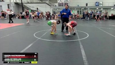 84 lbs Round 6 (10 Team) - Anselmo DeOllos, Western Nebraska Elite vs Mason Mastrosimone, GPS