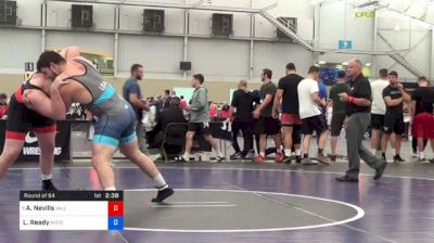 125 kg Round Of 64 - Aj Nevills, Valley RTC vs Luke Ready, Michigan Regional Training Center