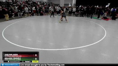 155 lbs Cons. Round 2 - Jaslynn Aken, Silverback Wrestling Club vs Brianna Snavely, Hawaii Wrestling Academy