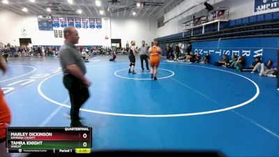 235 lbs Quarterfinal - Tamra Knight, Wright vs Marley Dickinson, Natrona County