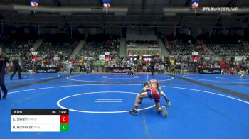 80 lbs Quarterfinal - Cohen Swaim, Randall Youth WC vs Braeden Borreson, Ringers