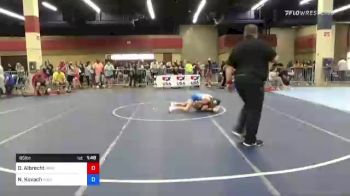 85 lbs Consolation - Dilynn Albrecht, Ringers Wrestling Club vs Noah Kate Kovach, High Ground Wrestling