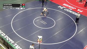 103 lbs Consi Of 32 #1 - Colton Smith, Jersey Shore vs Brayden Darr, Waynesburg