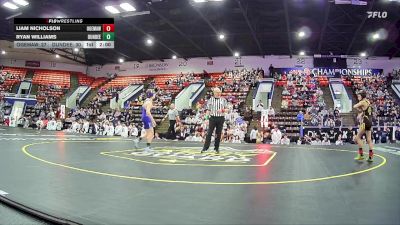 106 lbs Quarterfinals (8 Team) - Ryan Williams, Dundee HS vs Liam Nicholson, Ogemaw Heights HS