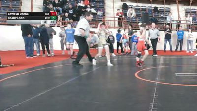 80_B lbs Consi Of 4 - Sawyer Oakes, Carlisle vs Brady Loro, West Chester Rustin